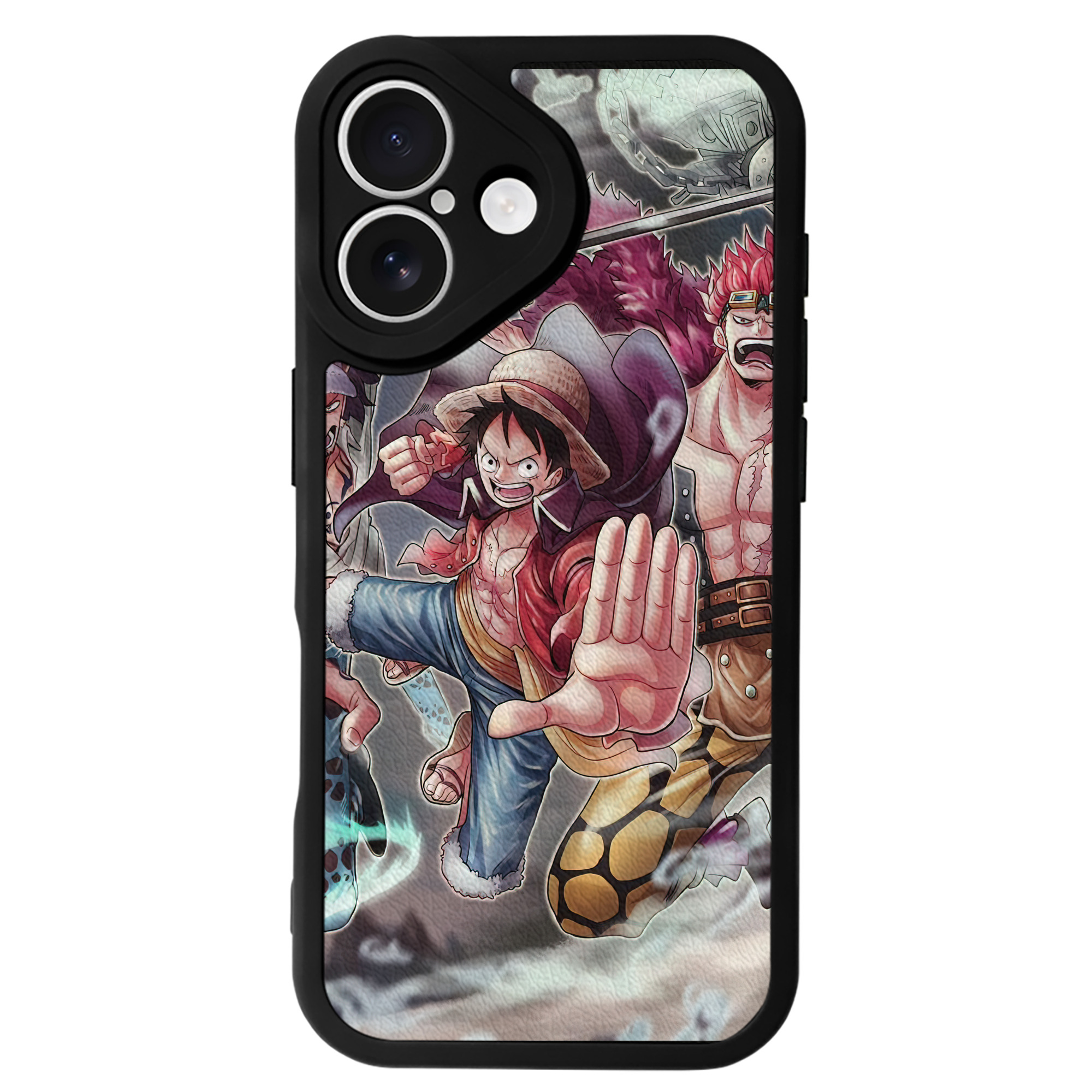 （画像用） ワンピース ONE PIECE 【iPhone 16シリーズ対応】シリコンスマホケース（レザー調） 材質：シリコン
